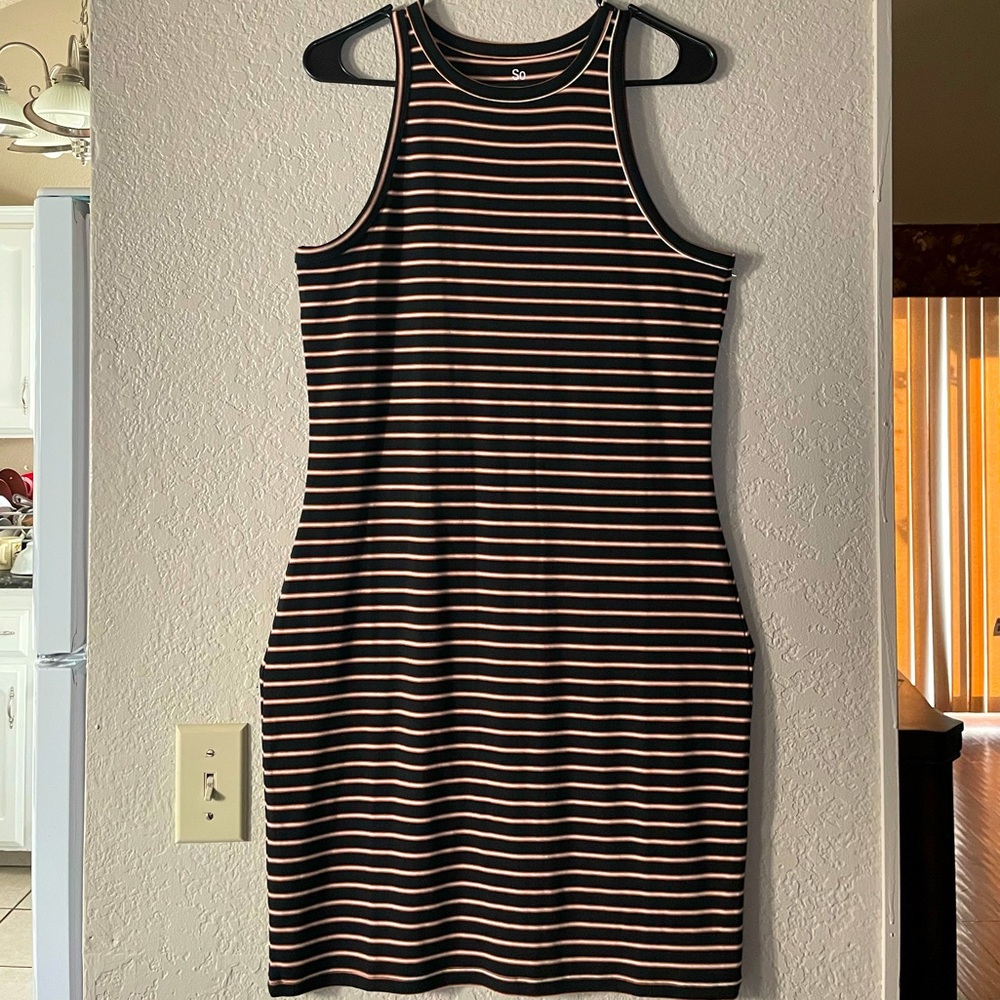 Junior SO’ Dress Bodycon Tank Dress